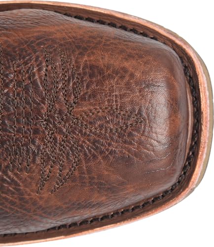 DOUBLE-H Mens 11" Safety Toe Square Toe Roper Western-Boot, Durable Leather Boots for Men, Slip-Resistant, Comfortable Fit3