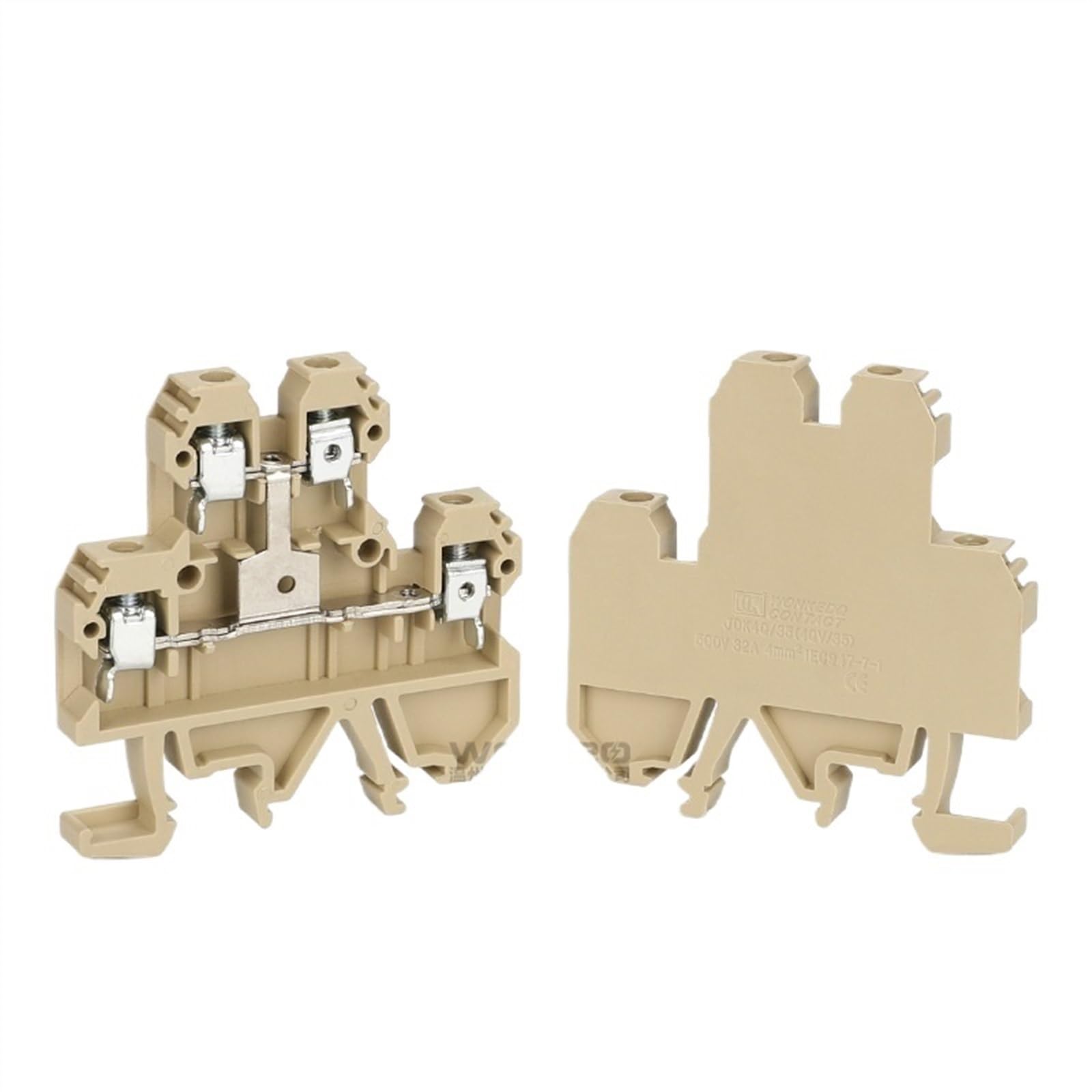 Bornier d'interconnexion double couche DK4QV/35, connecteur universel de bornier à vis, 10 pièces