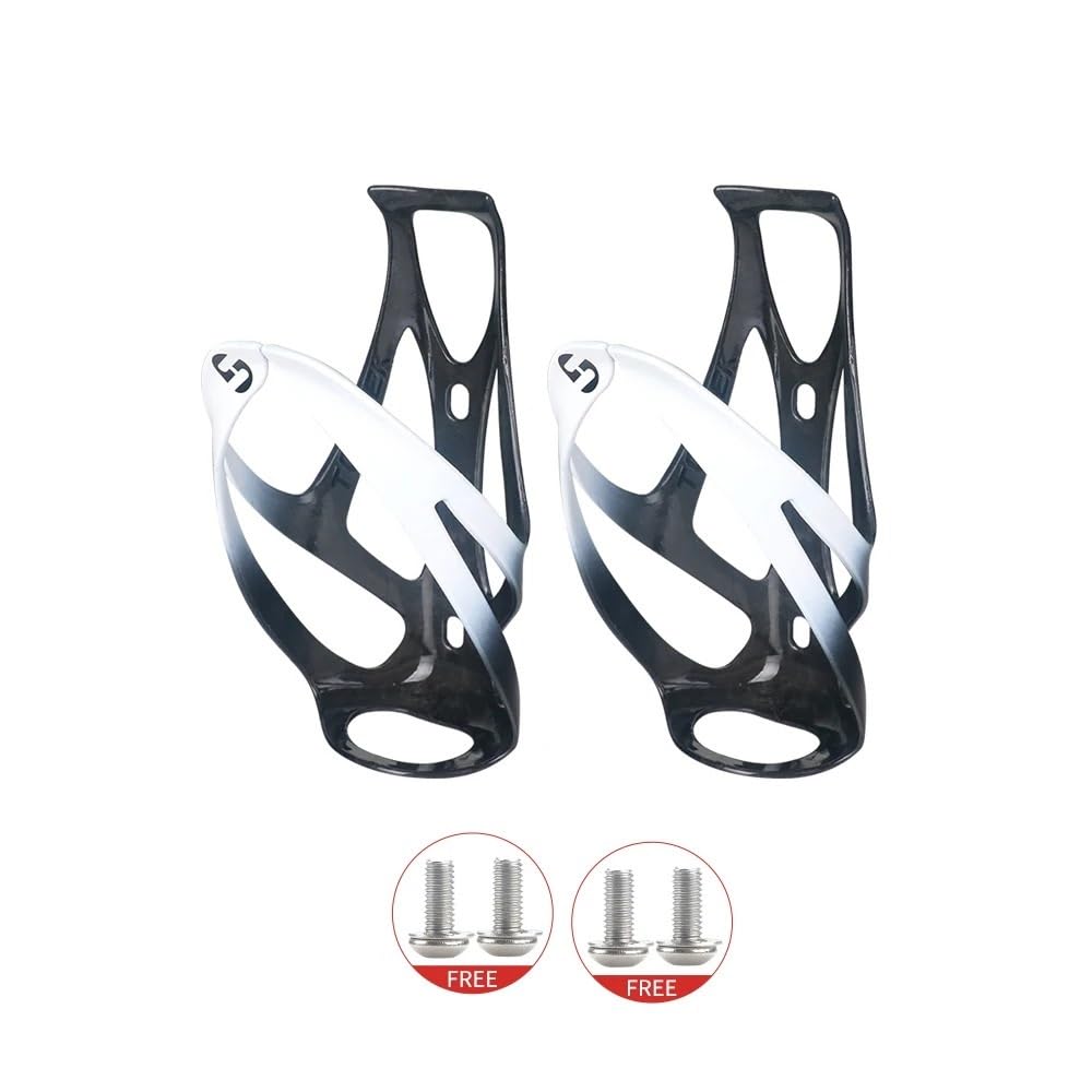 Flaschenhalter Fahrrad 2Pcs Fahrrad Flasche Käfig Universal Straße Mountainbike Wasser Tasse Halter Outdoor Reiten Ausrüstung Fahrrad Flasche Halter GeträNkehalter Fahrrad(White-2PCS)