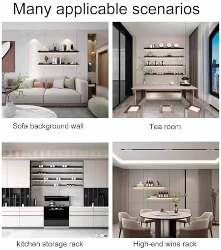 Floating Shelves Hanging Shelve Storage Organizers Multi-Layer,1pcs Metal Floating Shelves Wall Shelf Wall-Mounted Picture Ledge Decorative Display Shelf for Linear Floating Shelf Bathroom,