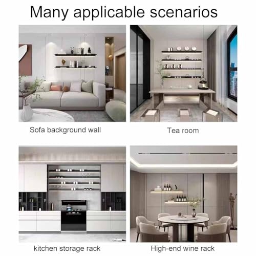Étagère décorative avec éclairage pour habiller un mur vide de salon - 7