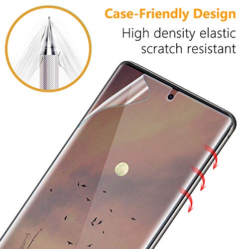 [3 Pack] UniqueMe Screen Protector Compatible with Samsung Galaxy Note 10 Plus/Samsung Galaxy Note 10+ / Note 10 Plus 5G,[Fingerprint Available] TPU Film - Thumbnail 4