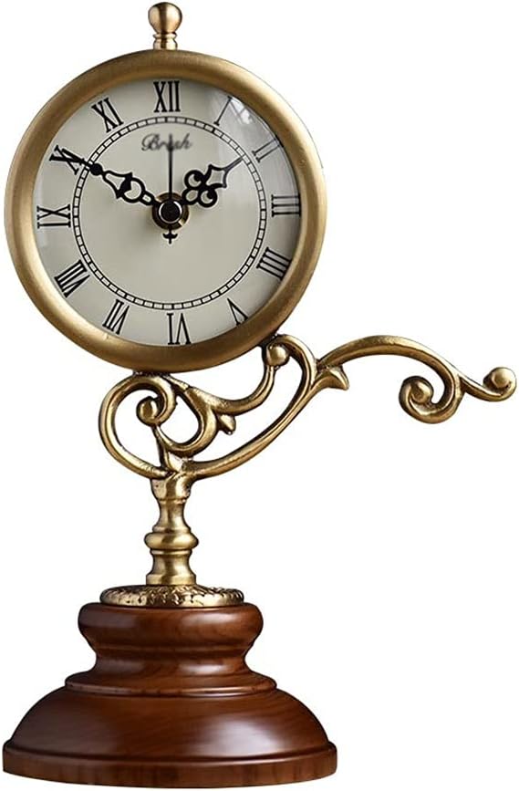 Table Clock Modern Household Table Clock Desktop Decoration Ornaments Mute Table Clock Small Table Clock 9.64 Inches Table Clock