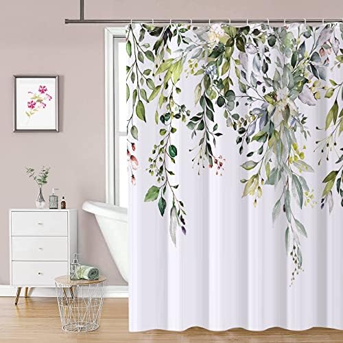 Splash Home Sia Floral Design, 100 Polyester Fabric Shower Curtain