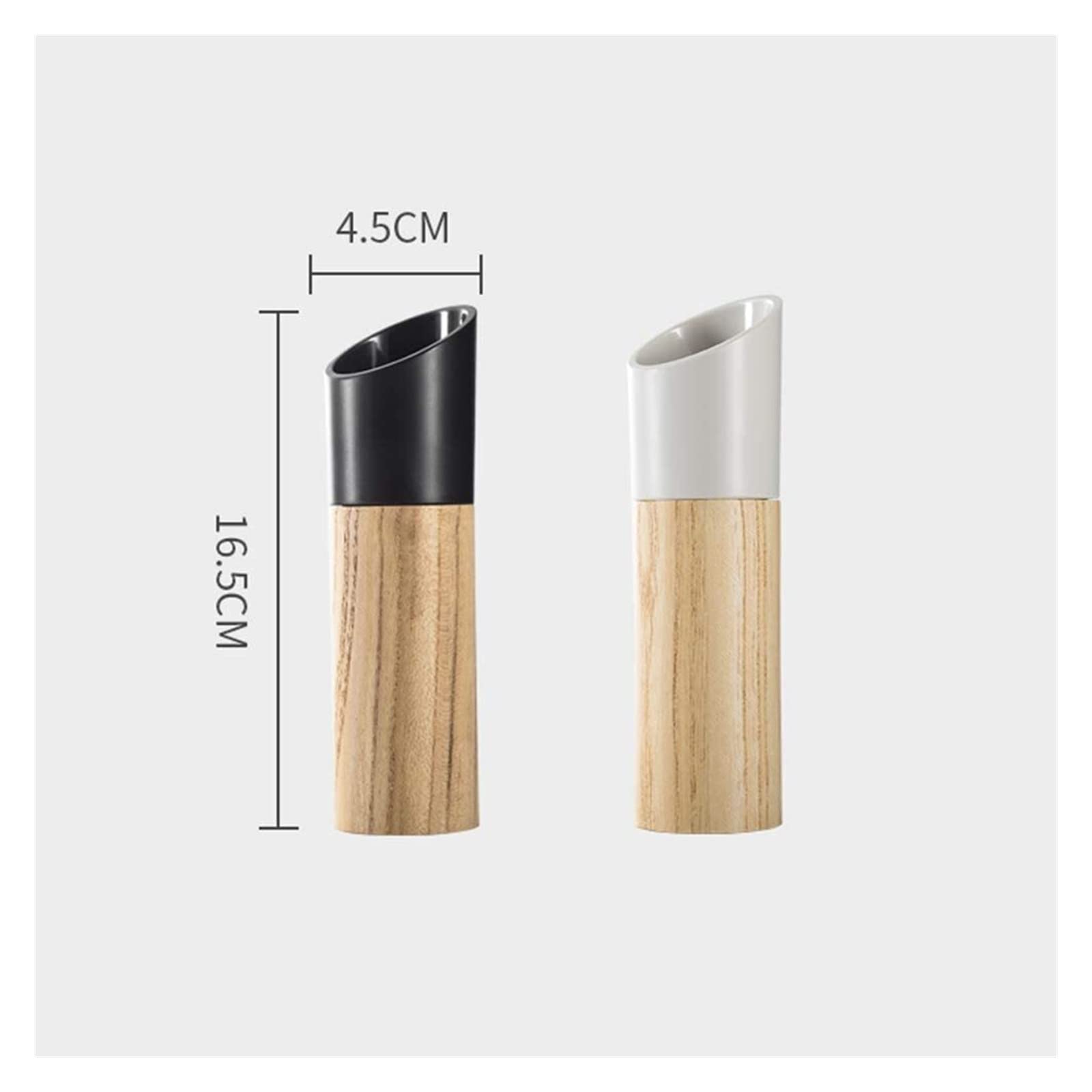 Moulin À Poivre Et Sel Ensemble De Moulin À Sel Et Poivre, Manuel Rechargeable en Bois Broyeur À Épices