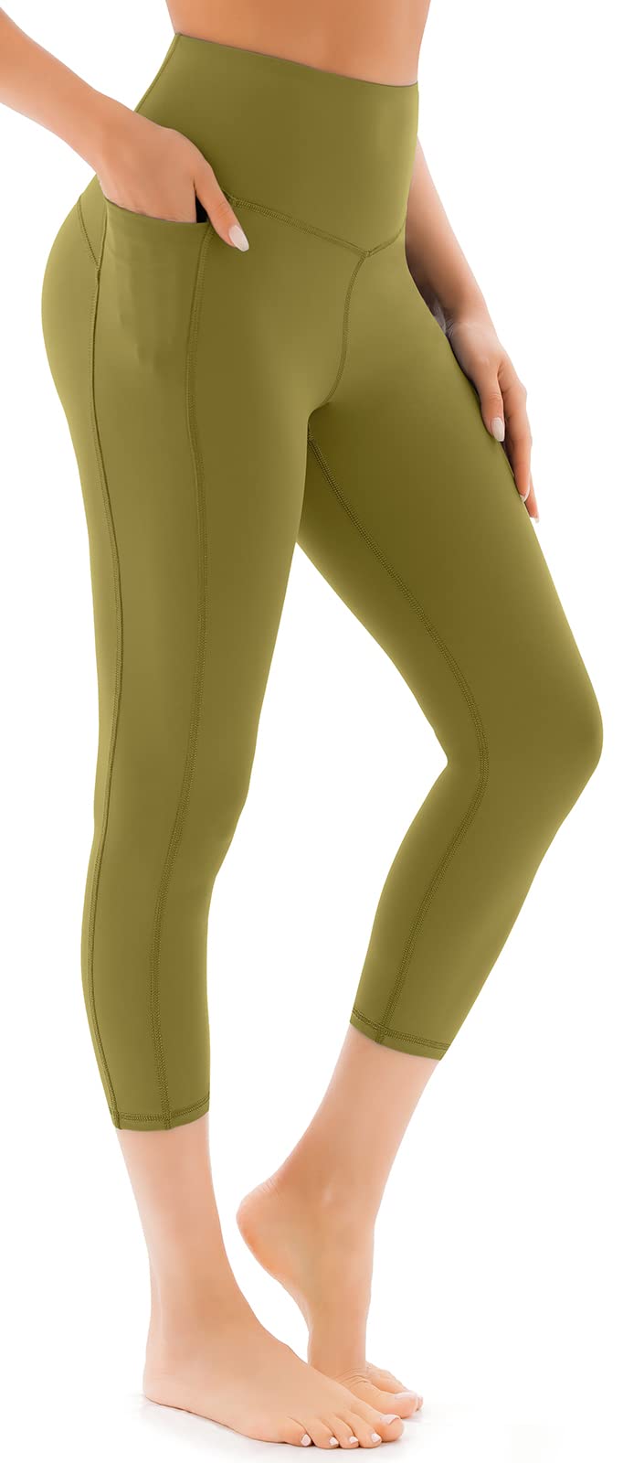 JOYSPELS Women's Gym Leggings with Pockets - High Waisted Tummy Control Full Length Yoga Pants & Capri Leggings for Workout, Running, Daily Leisure — view 6