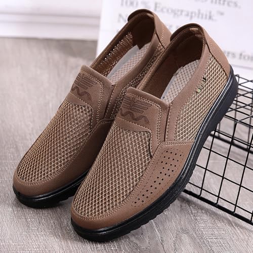 Diabetic Shoes for Elderly Men, Adjustable Closure Breathable Lightweight Sneakers for Swollen Feet and Edema, Soft Leather Upper2