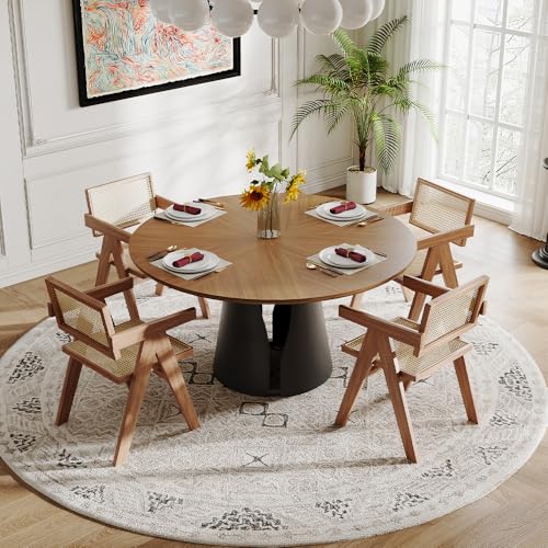 Mesa Rustica Comedor Koma - Mesa De Comedor (100 X 60 Cm Pino Macizo Y Koma Mesa De Cocina 100 X 60 Cm, Madea De Pino Maciza Color Blanco Y Miel/ Koma