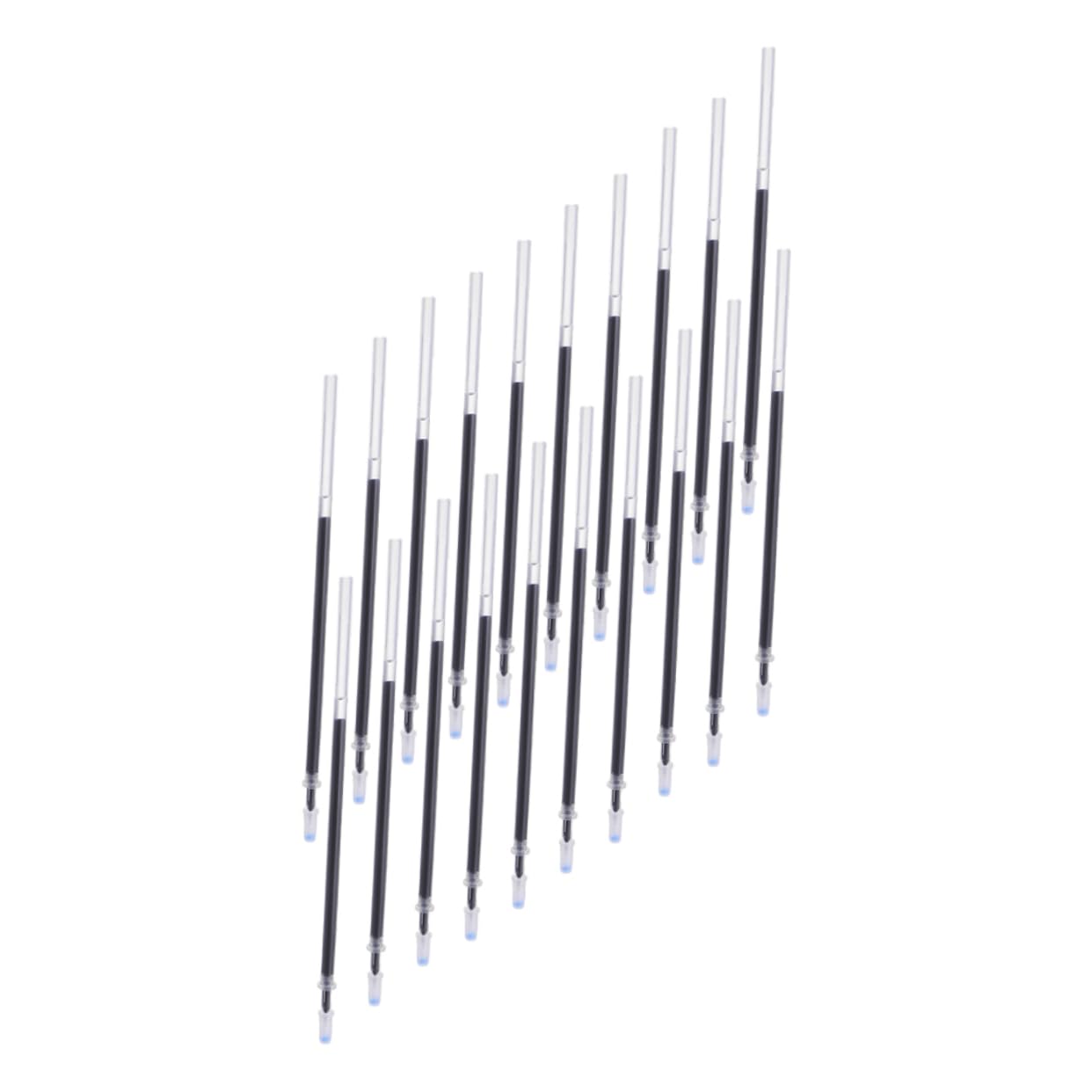 SHINEOFI Recargas de Bolígrafo de 0,5 Mm 200 Unidades Tinta Negra Plástico Transparente para Oficina y Estudio
