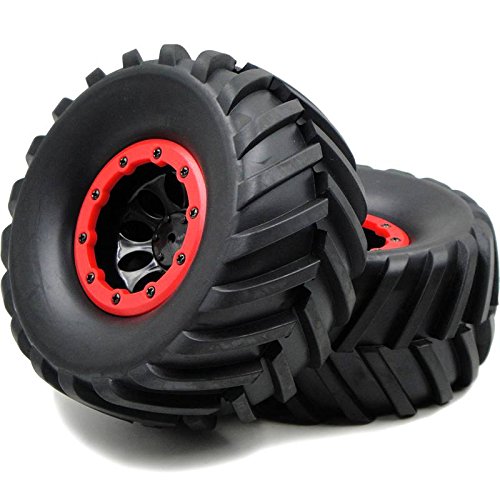 Power Wheels Trailer HOBBYSOUL Beadlock Wheels Mud Tires (4