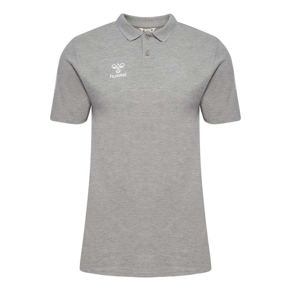 hummel hmlGO 2.0 Chevron Polo Shirt, Heather Grey, 3XL