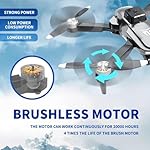 Drone, Drones with camera for adults 4k, Drones for kids 8-12, Brushless Motor, FPV Foldable Drone, Carrying Case, 40 mins Battery Life, Christmas gifts, 360° Flip, APP Control - Image 2