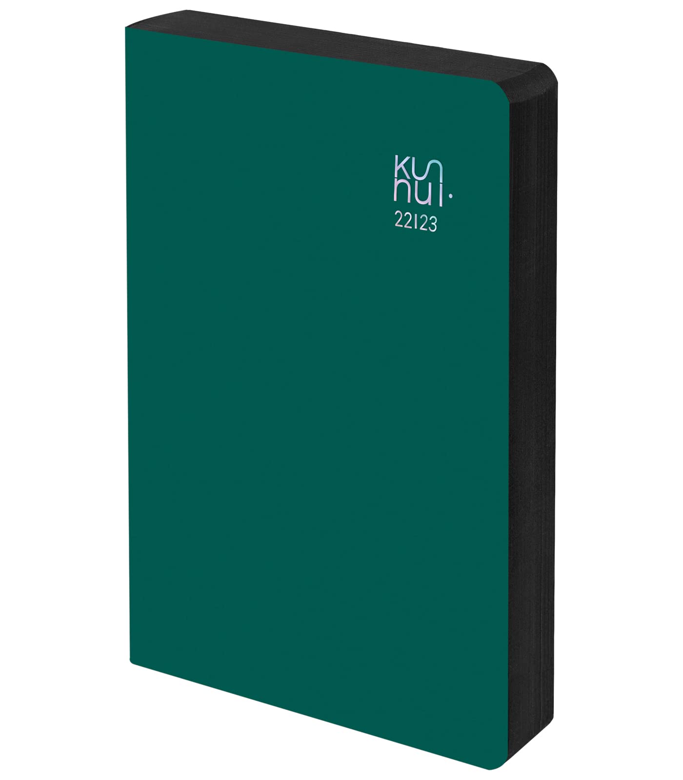 Calendar 2022 2023, Regenerated Leather, Forest, Day Page, A5-15 x 21 cm, Language: Spanish, English
