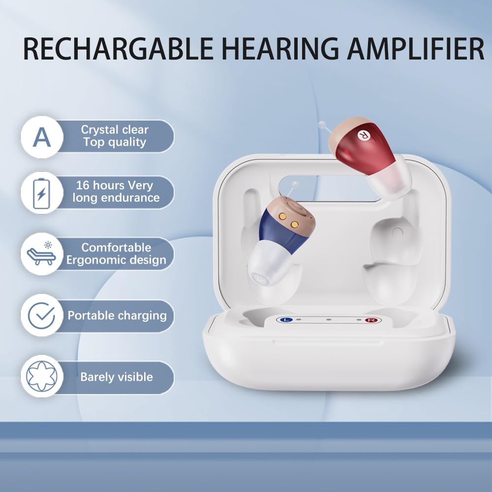 JINGHAO Amplificatore audio ricaricabile con scatola di ricarica portatile