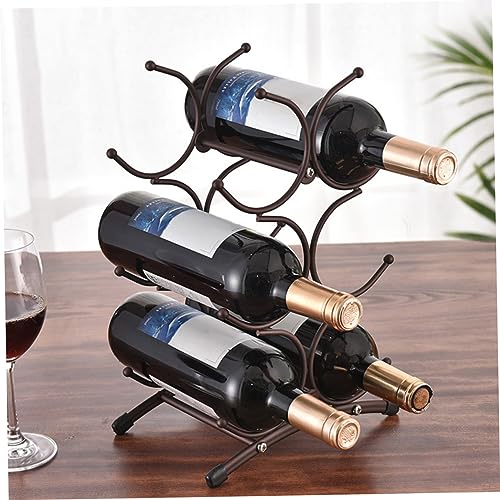 Soporte de vino de hierro para 6 botellas robusto miniatura 2