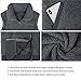IECCP Fleecejacke Damen Teddy Fleece Weste Damen Herbst Winter Warm, Outdoor Weste mit Stehkragen Eingrifftaschen Reißverschluss(Dunkelgrau,M)