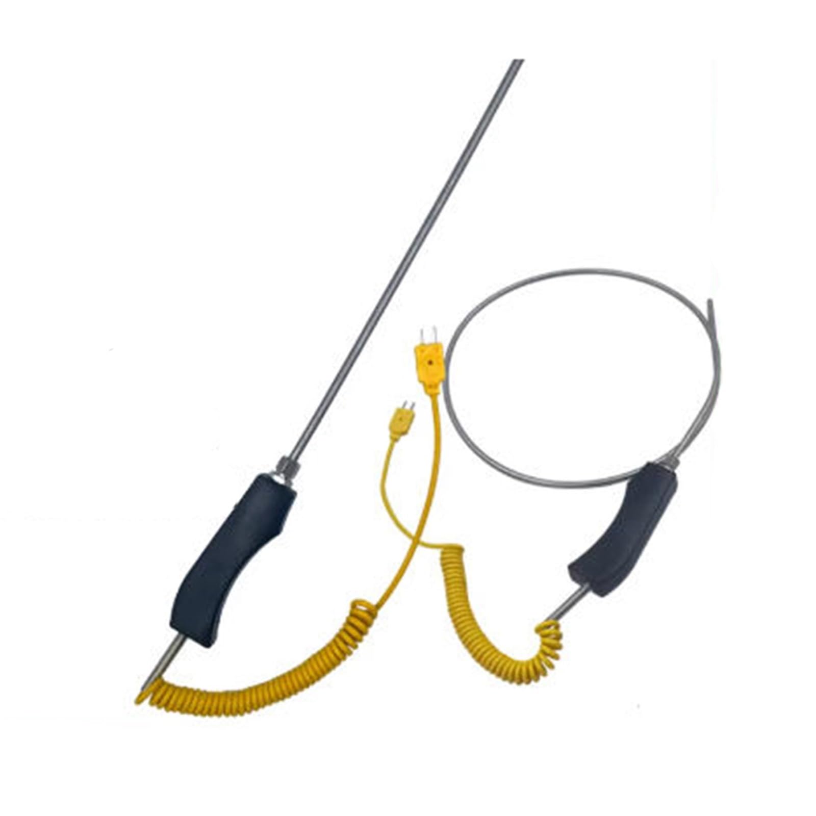 Termopar tipo K flexible de 6x300mm con sonda blindada para control de temperatura en hornos 6