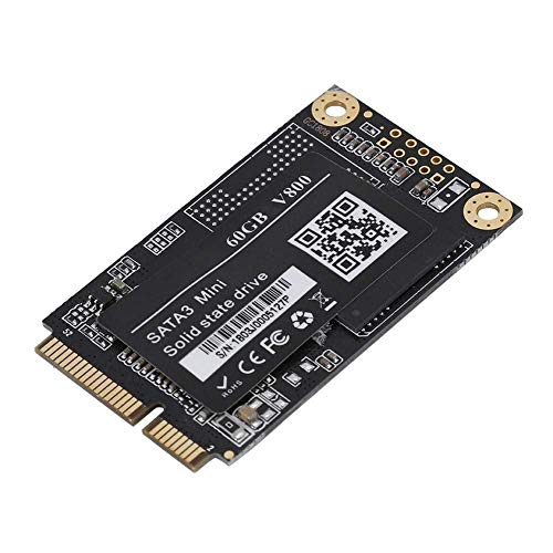 Disque SSD 1,8 'pour Ordinateur Portable, SSD Haute Vitesse mSATA III/II/I 450M/S avec kit de vis, Disque SSD Interne pour Ordinateur Portable, Ultrabook(60G)