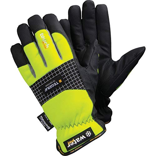 Tegera Ejendals Handschuh 9128 aus Synthetikleder, Größe 9, 1 Stück, gelb/schwarz, 9128-9