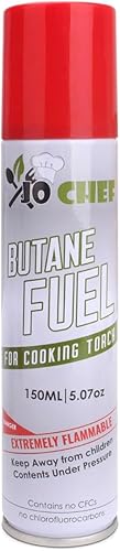 Jo Chef Recambio de butano, repuesto de combustible de antorcha de butano, recipiente de recarga de líquido para encendedor de gas, líquido de