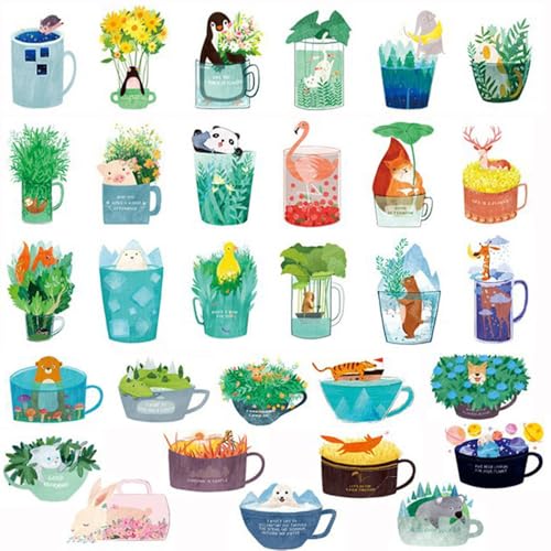moin moin ポストカード メッセージカード 30枚セット 30種 コップ アニマル クレヨン イラスト フラワー 花束 桜 英字 コーヒー リス きつね 柴犬 ペンギン ゾウ コアラ しろくま フラミンゴ ぶた 鳥 ファンタジー 童話 絵本/しおり