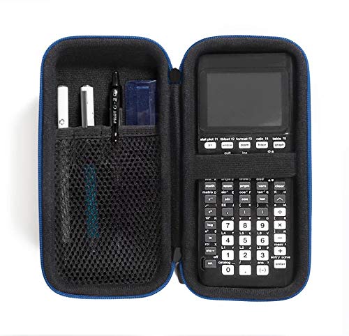 CaseSack Graphic Calculator Case for Texas Instruments TI84, TI83, TI89, Stationary Mesh Pocket, Pen/Pencil Holder, Detachable with Wrist Strap