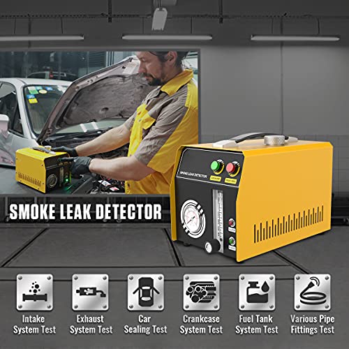 Smoke Leak Detector Evap Smoke Machine Leak Tester 2 Modes Fuel Pipe Leak Tester Auto Smoke Machine Leak Detector With Adjustable Flow Meter For 12V Vehicles #TOP1