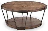 Magnussen Yukon Industrial Bourbon Coffee Table with Casters