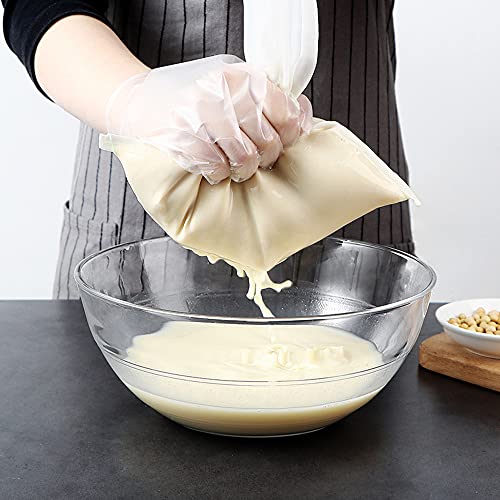 Image of 6 Pack - 200 Mesh Fine Mesh Strainer & Nut Milk Bags, Reusable Food Strainer - Food Grade BPA-Free - Ultra Strong Fine Nylon Mesh - Nutmilk, Juices, Cold Brew, Tea Coffee, Juice Soy Milk Juice