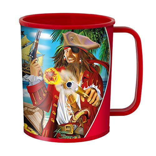 3D LiveLife Gobelet - L'île aux pirates de Deluxebase. Gobelet Fantaisie Art Lenticulaire 3D. Gobelets plastique de 300 ml pour enfants illustrations...