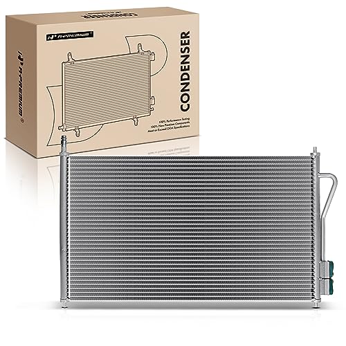 A-Premium Air Conditioning A/C Condenser Compatible with Ford Focus 2000-2005 2.0L 2.3L, Replace# 4938, YS4Z19712AB