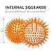 SHARLOVY Squeaky Balls for Pet Small Puppy, TPR Fetch Spike Balls for Dogs, Rubber 6 Pack Bright Colors Chew Teething Dog Toys