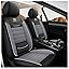 Nenyan Universal Car Seat Covers Waterproof Leather Full Set For Jaguar F-PACE F-TYPE I-PACE E-PACE C-X16 X-TYPE S-TYPE XK XE XF XJ C-X75 C-TYPE E-TYPE Waterproof, Beige Luxury - View #2