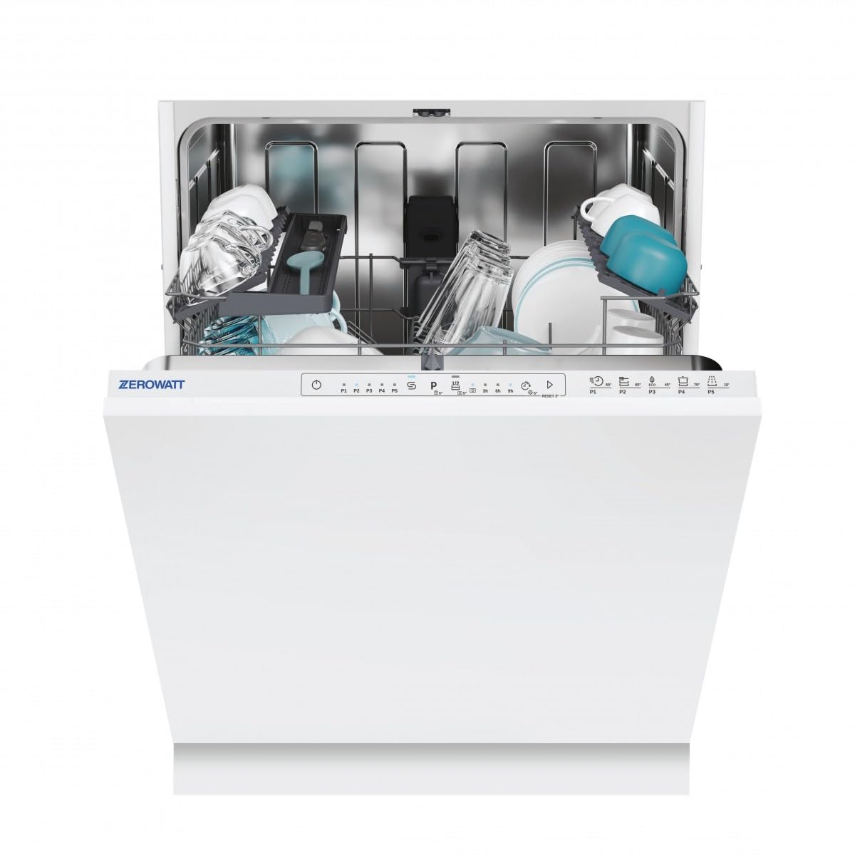 Zerowatt Lavastoviglie Da Incasso 13 Coperti ZWI 3E53E0W - Lavastoviglie con Motore Inverter e Scomparsa Totale
