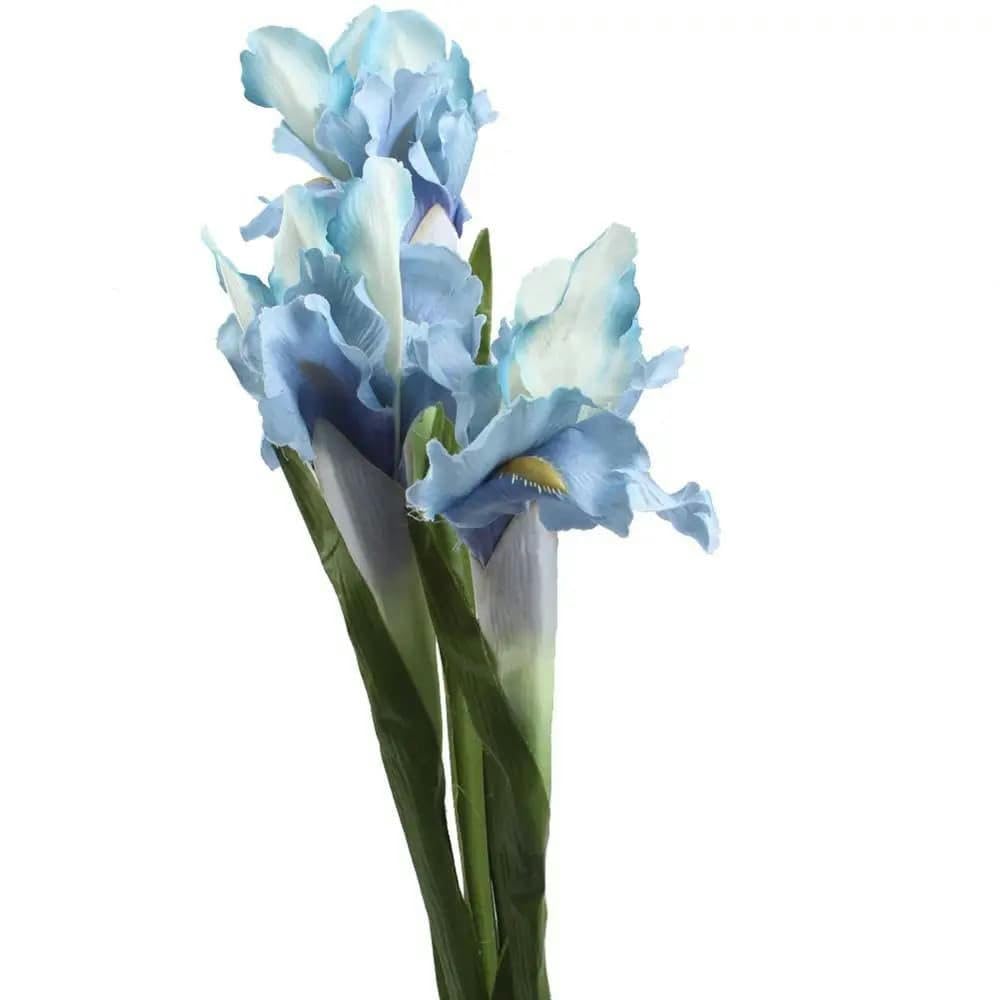 CVJdfhRE fake flowers， 5pcs White Iris Artificial Flower Decorative Fake Flowers Display Silk for Home Wedding Decoration(Blue)