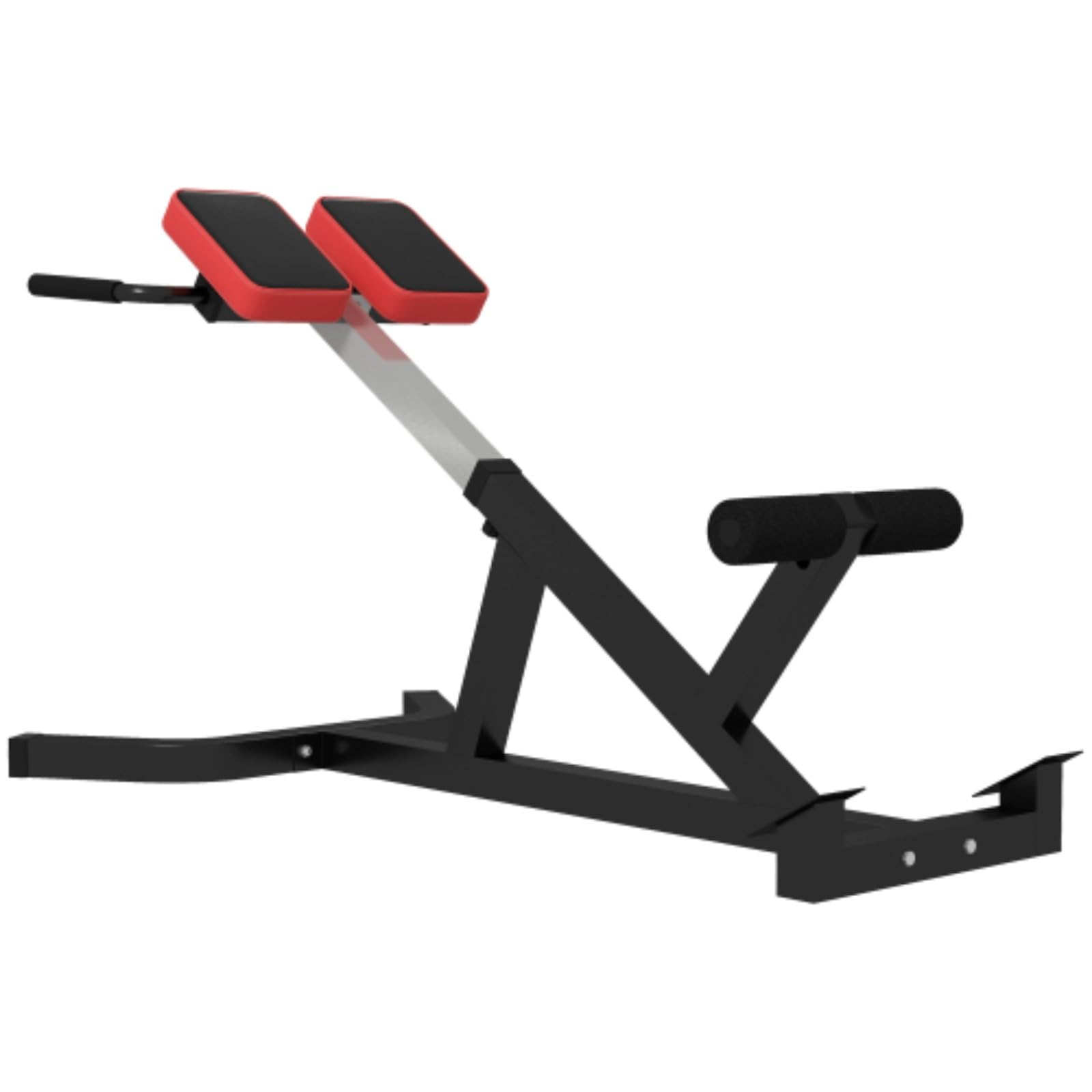 Roman Chair Back Extension Machine, Back Muscle Training Chair, Height Adjustable Super Extension Bench with Parallel Bars, Multifunctional for Back, Core, Arms and Full Body Training