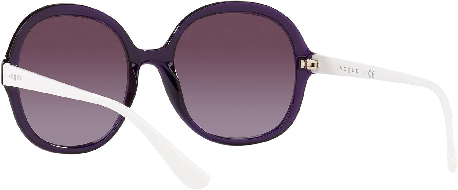 Vogue Eyewear Women's Vo5410s Square Sunglasses Transparent Violet/Violet Gradient 56 Millimeters image 6 of 7 B09C6PD82H