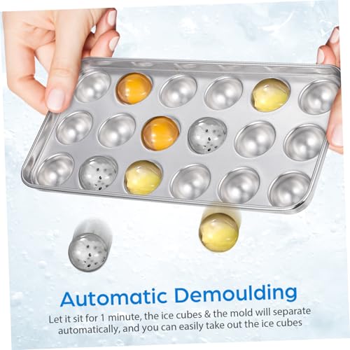 Molde para cubitos de hielo redondo con tapa 18 divisiones miniatura 7