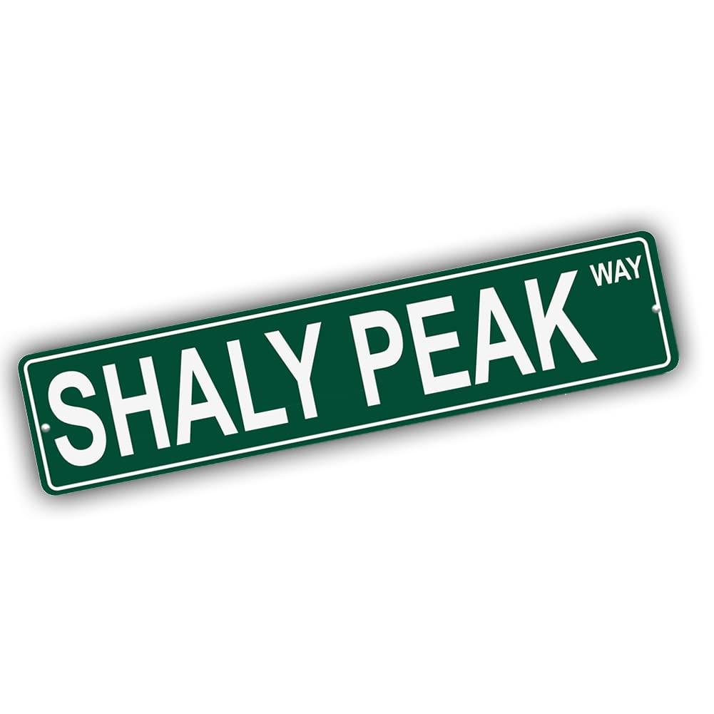 Nevada Mountains Pick Your Mountain Compatible/Replacement for Shaly Peak United States Mountain Aluminum Metal Tin Street Sign Style Home Decor For Man Cave Poker Tavern Game Room