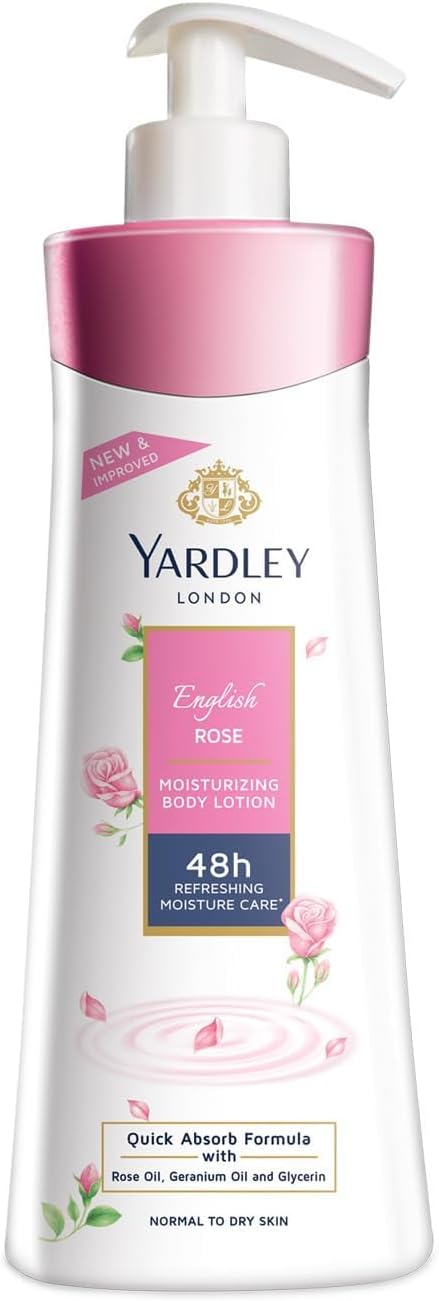 Yardley London – English Rose Hand & Body Lotion for Women, 350ml Yardley London – English Rose Hand & Body Lotion for Women, 350ml