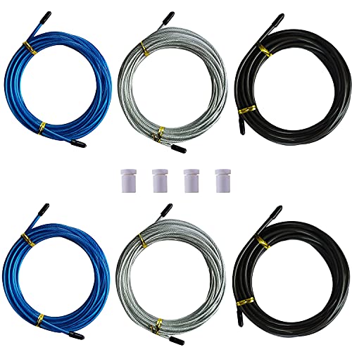 Câble corde à sauter acier inoxydable lot de 6 fils haute résistance pour entraînement fitness