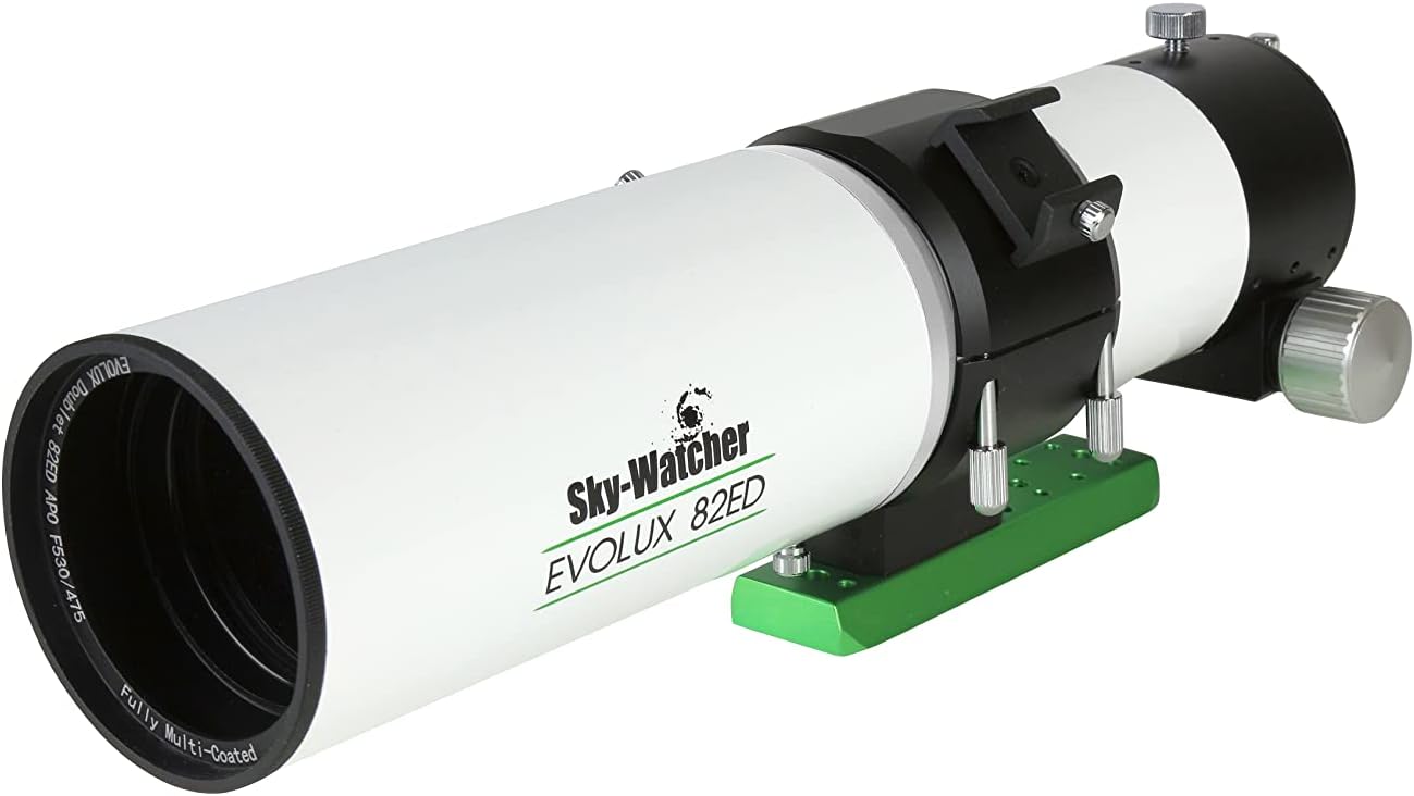 Skywatcher Evolux 82ED Doublet Apo Refractor Telescope- Compact and Procurable Optical Tube for Affordable Astrophotography, White (S11310)