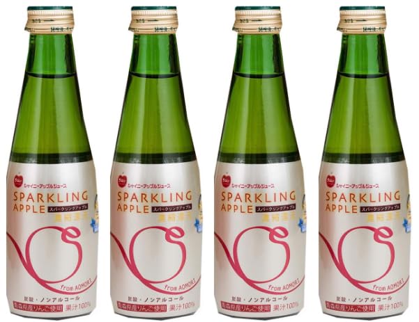 シャイニー 青森県りんごジュース スパークリングアップル 200ml