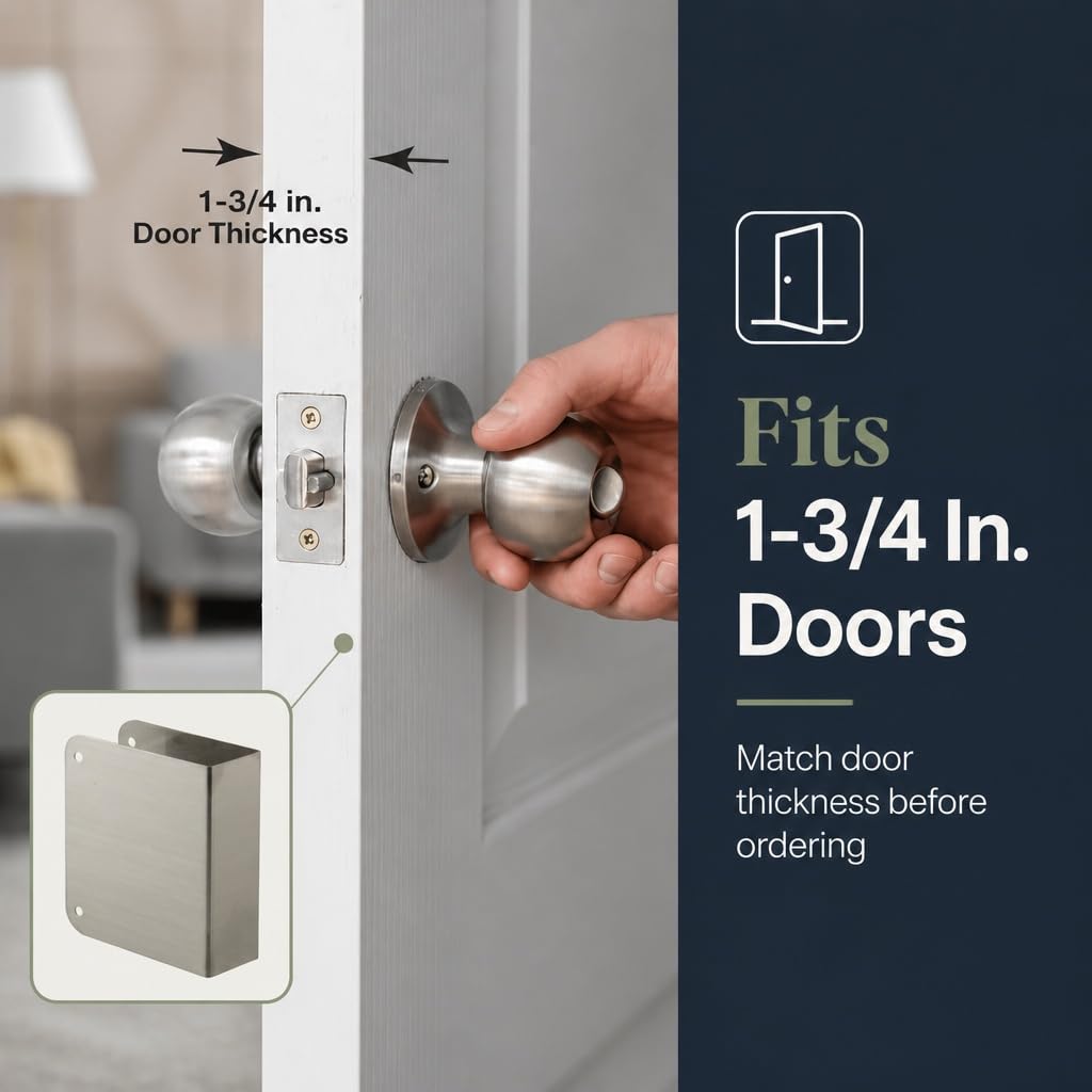 Prime-Line MP9492 Deadlock Blank Door Guard, 1-3/4 in. x 4-1/2 in, Stainless Steel, Pack of 1