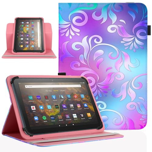 Étui pour tablette 7 pouces évitant les rayures avec son rabat floral