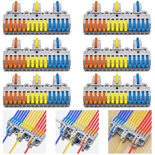 Conectores de cable de palanca CESFONJER triple entrada a quince salidas para alta capacidad de carga
