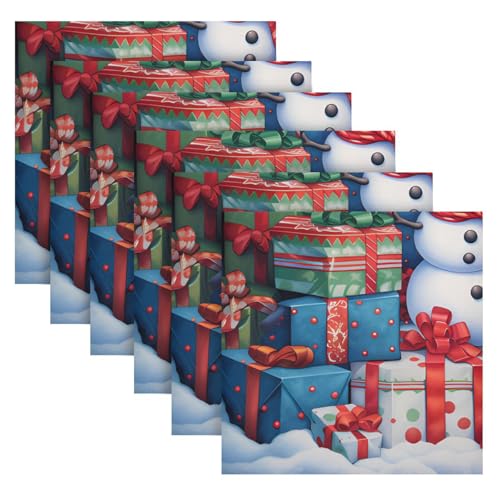 Servilletas de Tela Navideñas Set x6 20x20 pulgadas miniatura 2