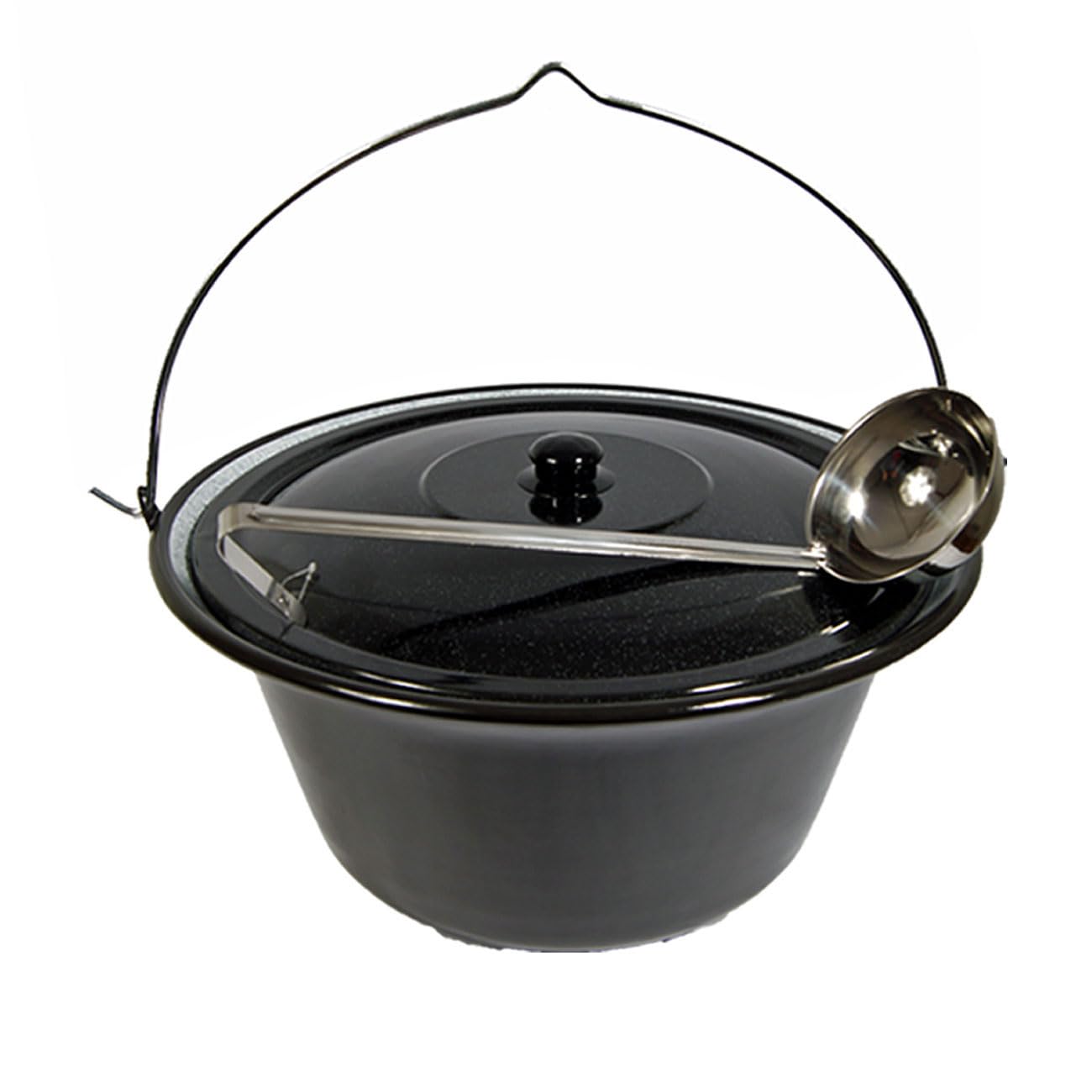 Set Gulaschkessel Gulaschtopf 22 Liter Emaille + Deckel + Gratis Schöpfkelle