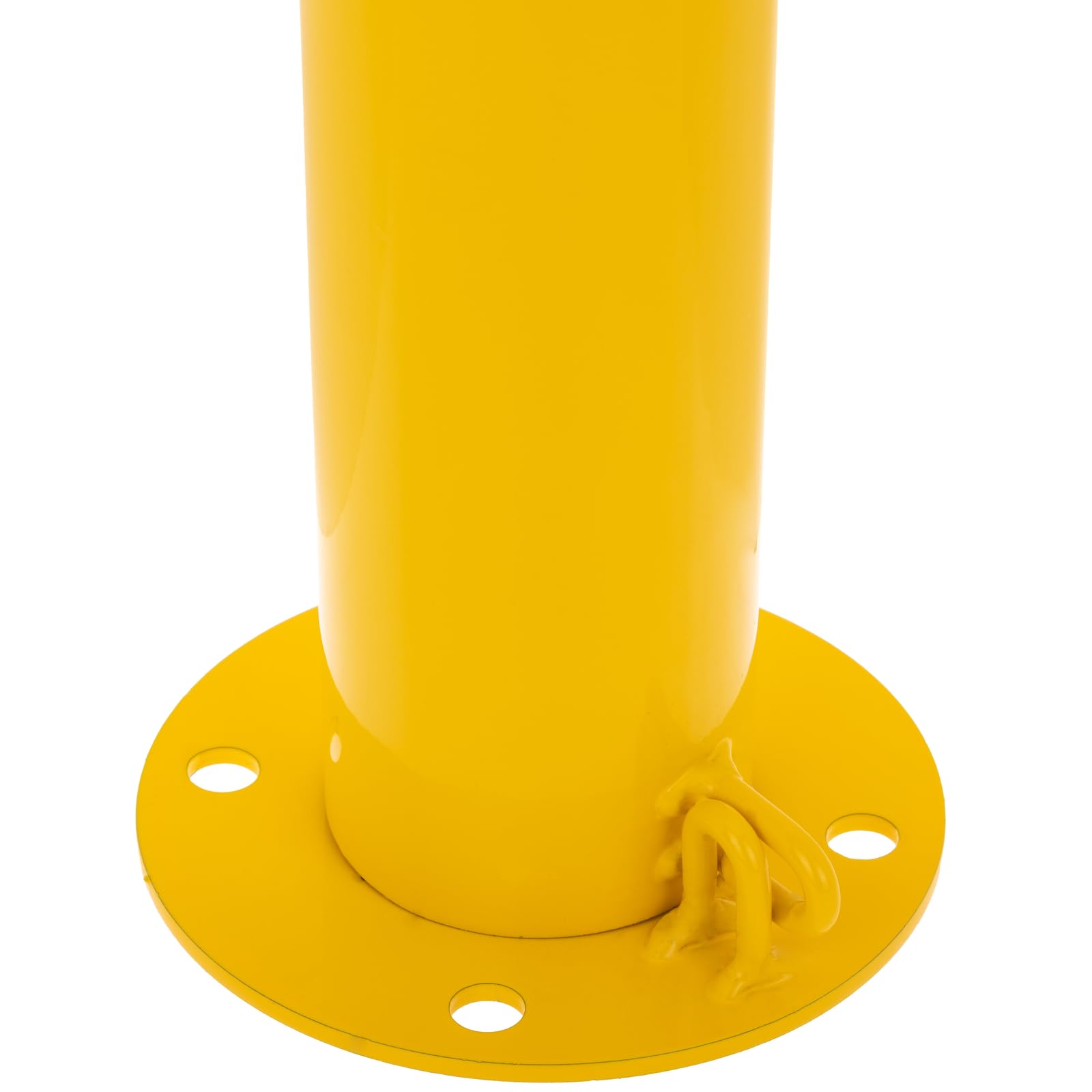 Pilonas bolardos de acero 76x600mm base clavada removible Pack 2 uds