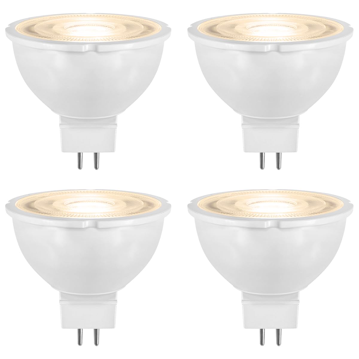 Long Life Lamp Company MR16 LED Bulb Warm White 5W GU5.3 12V Spot Light 4 Pack Non Dimmable